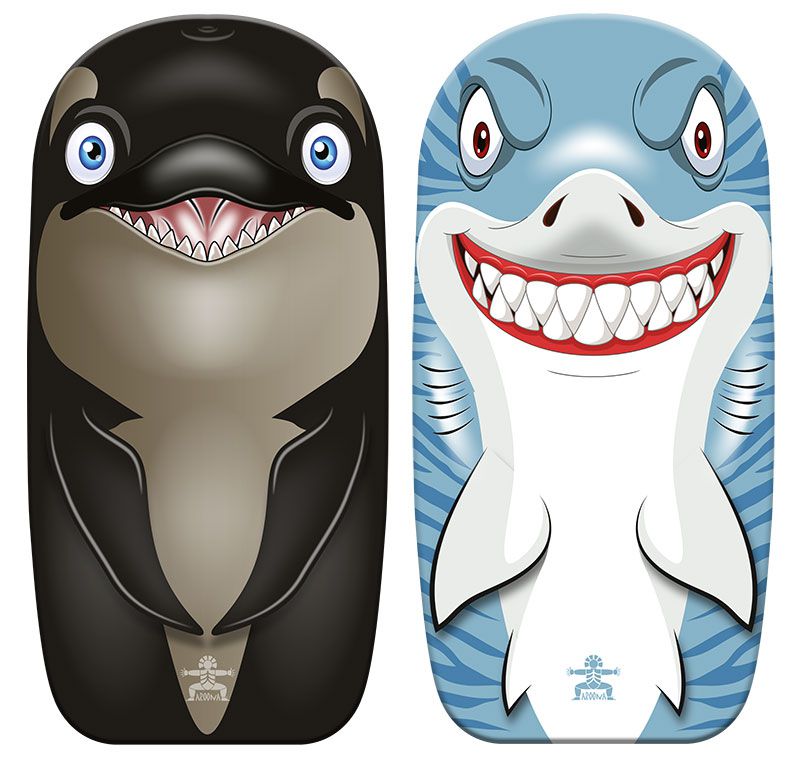 507014 Bodyboard 82cm.Haai/Orka print - Afbeelding 1