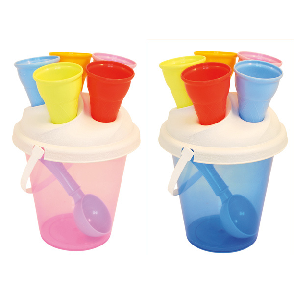 Ice cream emmerset rood/roze 7 dlg. 655 - Afbeelding 1