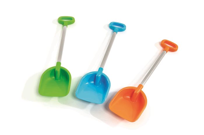 105043 Schep kunststof met alu. steel 69cm 1124 - Afbeelding 1