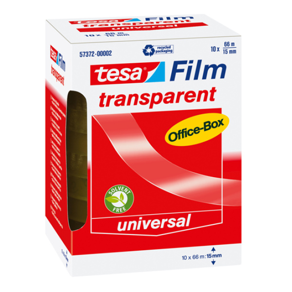 10 Rol Tesa plakband 66mx15mm 57372 - Afbeelding 1