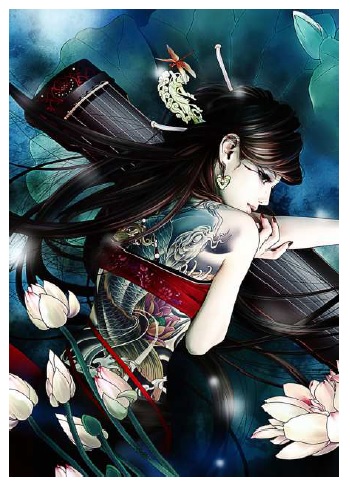 117220 Diamond painting Vrouw kanon DL4050/120 - Afbeelding 1