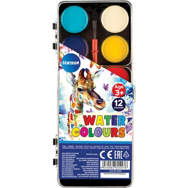 157447 Verfdoos 12 Kleuren Centrum 80447 - Afbeelding 1