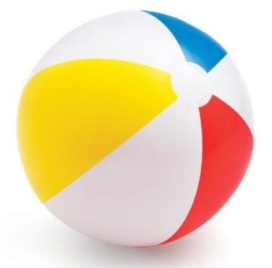 331078 Intex strandbal 6 panel gekl. 51cm 59020 - Afbeelding 1
