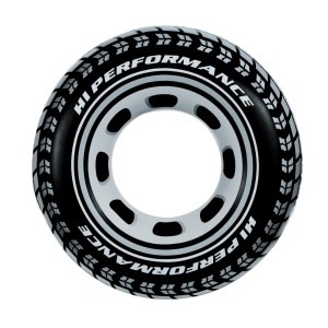 Intex Opblaas autoband zw 91 cm 59252NP