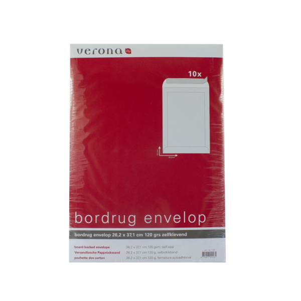 10 bordrug envelop wit 262x371mm 1123 - Afbeelding 1