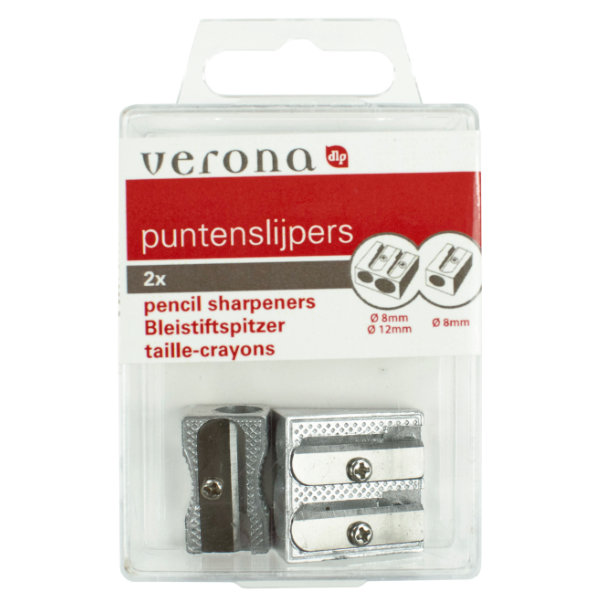 424618 Set met 1 enkel- en 1 dubbelgaatsslijper - Afbeelding 1