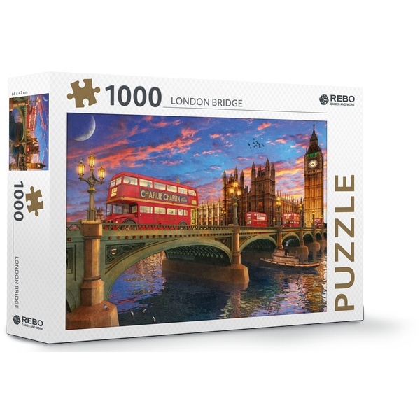 Rebo puzzel 1.000 st. London Bridge - Afbeelding 1
