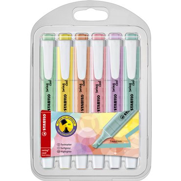 590499 6 Stabilo Swing cool pastel in etui 275/ - Afbeelding 1
