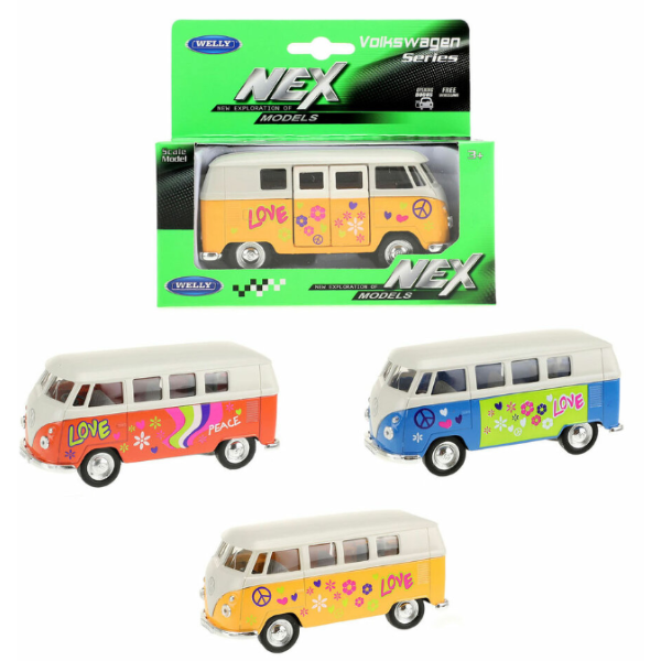 Welly Volkswagen bus (1962) met print - Afbeelding 1