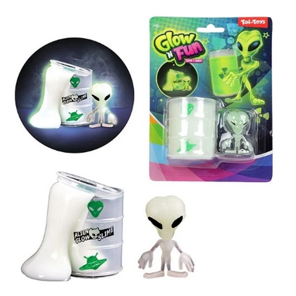 Olievat met glow inthe dark slijm 35808A - Afbeelding 1