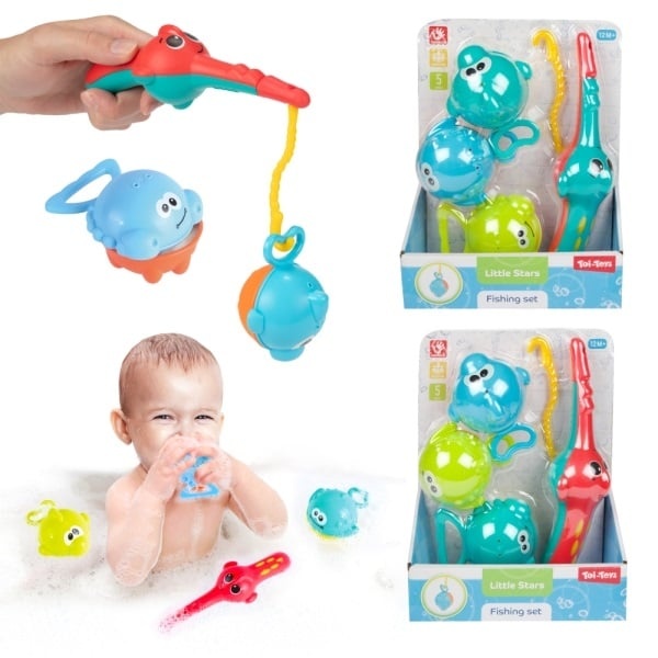 Baby vishengel met 3 vissen 71015Z - Afbeelding 1