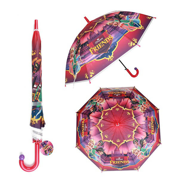Princess Friends paraplu 80 cm 68062A - Afbeelding 1
