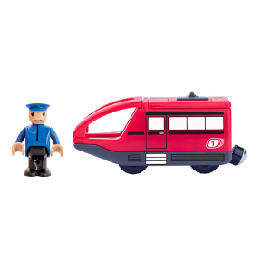 Woody moderne locomotief rood 91908