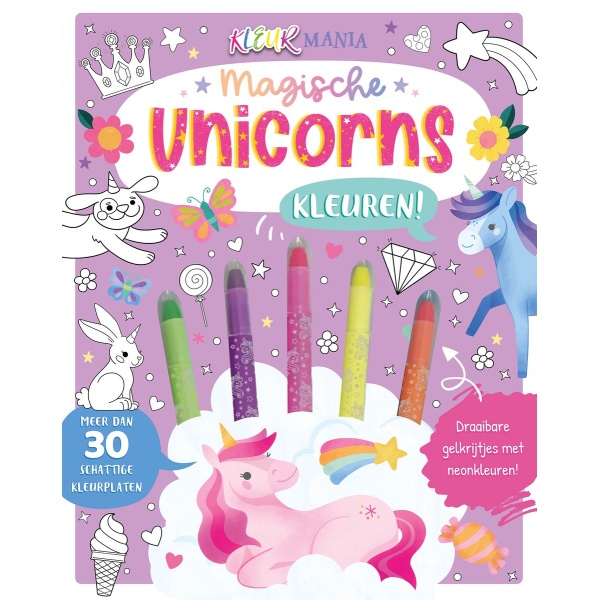 Rebo boek magische unicorns kleuren - Afbeelding 1