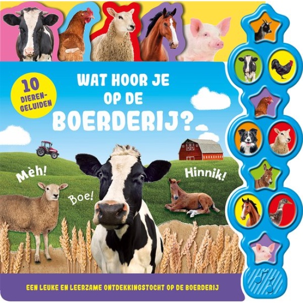Rebo Wat hoor je op de boerderij? boek - Afbeelding 1
