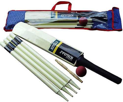 286050 Cricketset in tas maat 5 bat/wicket/bal - Afbeelding 1