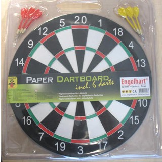 300500 Dartbord 42,5 cm dun, in blister - Afbeelding 1