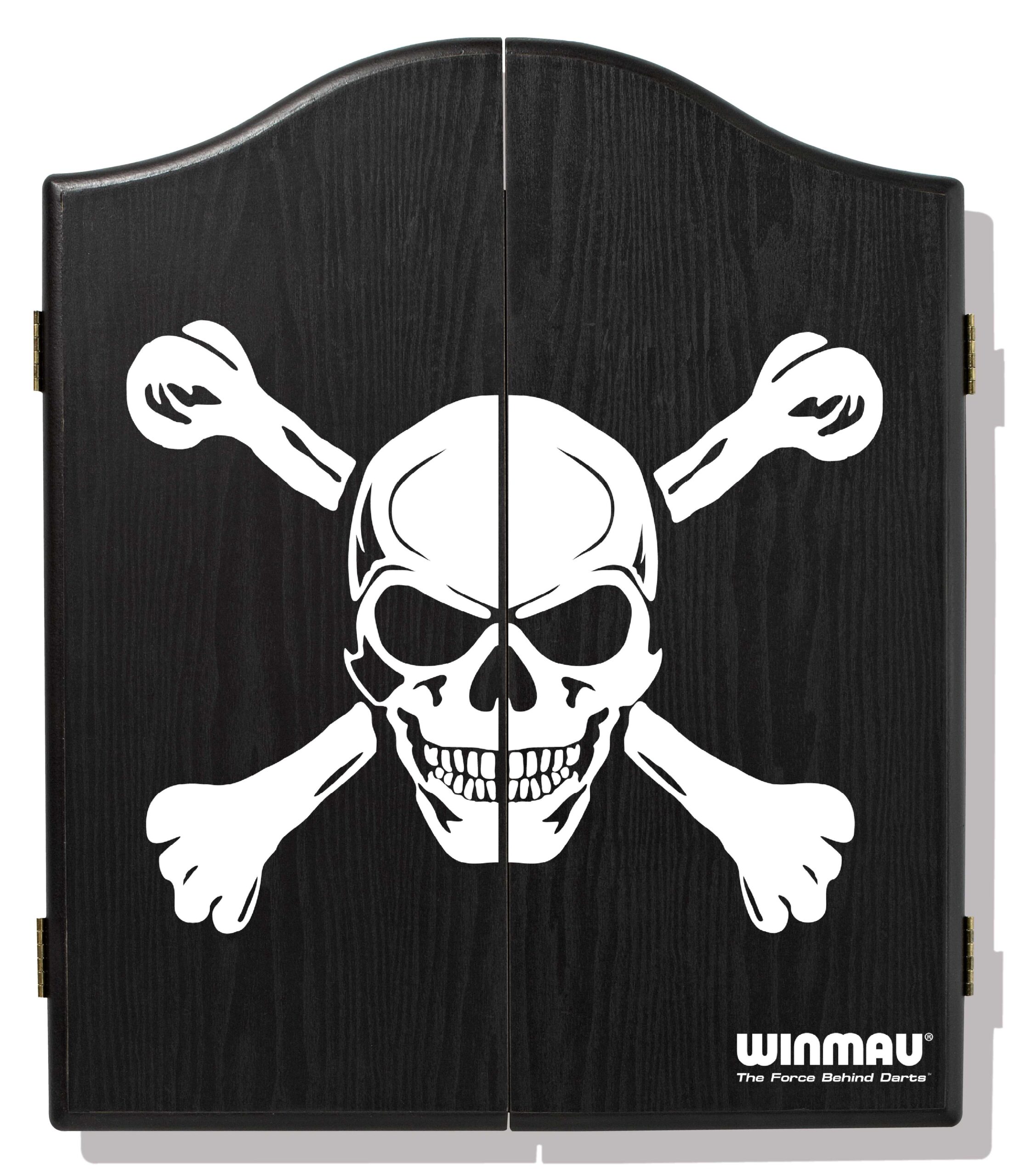 300601 DARTKAST Skull Zwart Winmau - Afbeelding 1