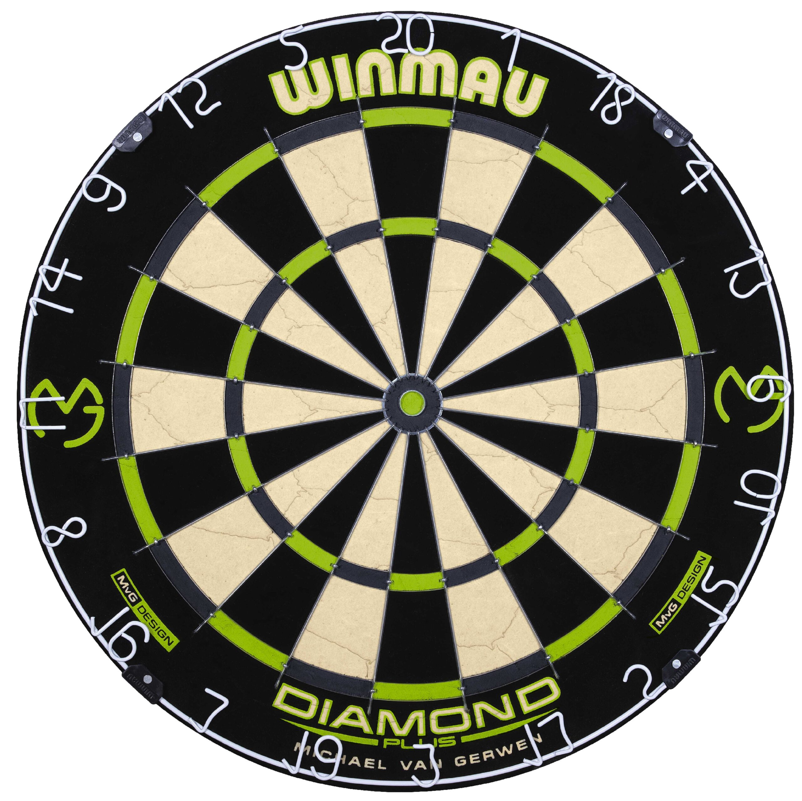 300614 Dartbord MvGerwen WINMAU Diamond Plus - Afbeelding 1