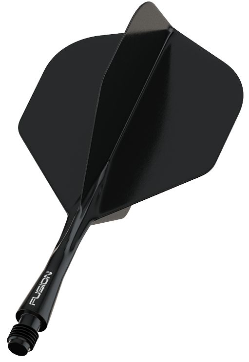 303877 Darts Shaft n Flight Fusion Black Short - Afbeelding 1