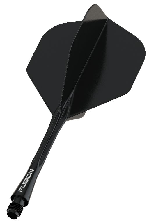 303889 Darts Shaft n Flight Fusion Black Medium - Afbeelding 1