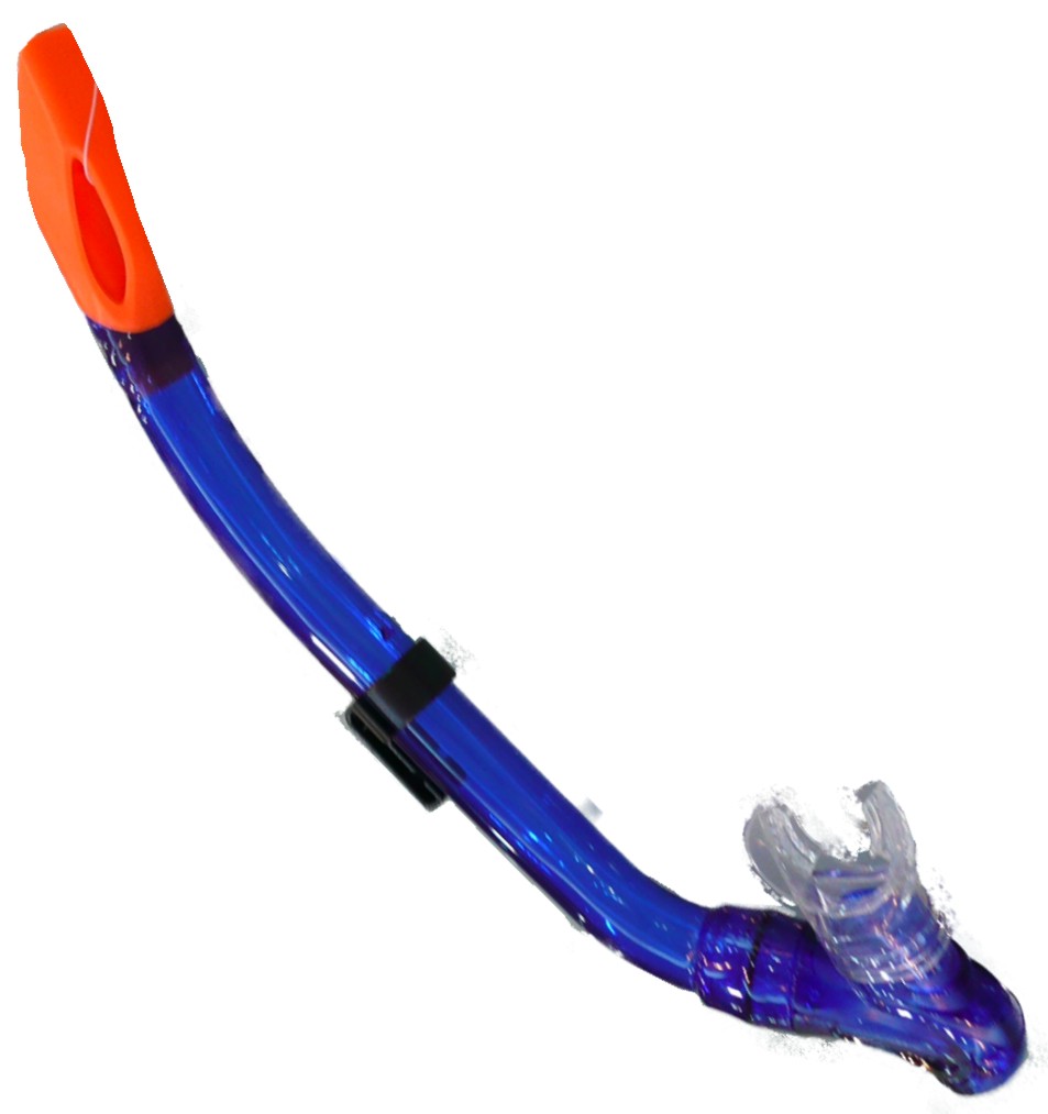 36300b Snorkel Splash JR.Silicone+klep Bl.Shall - Afbeelding 1