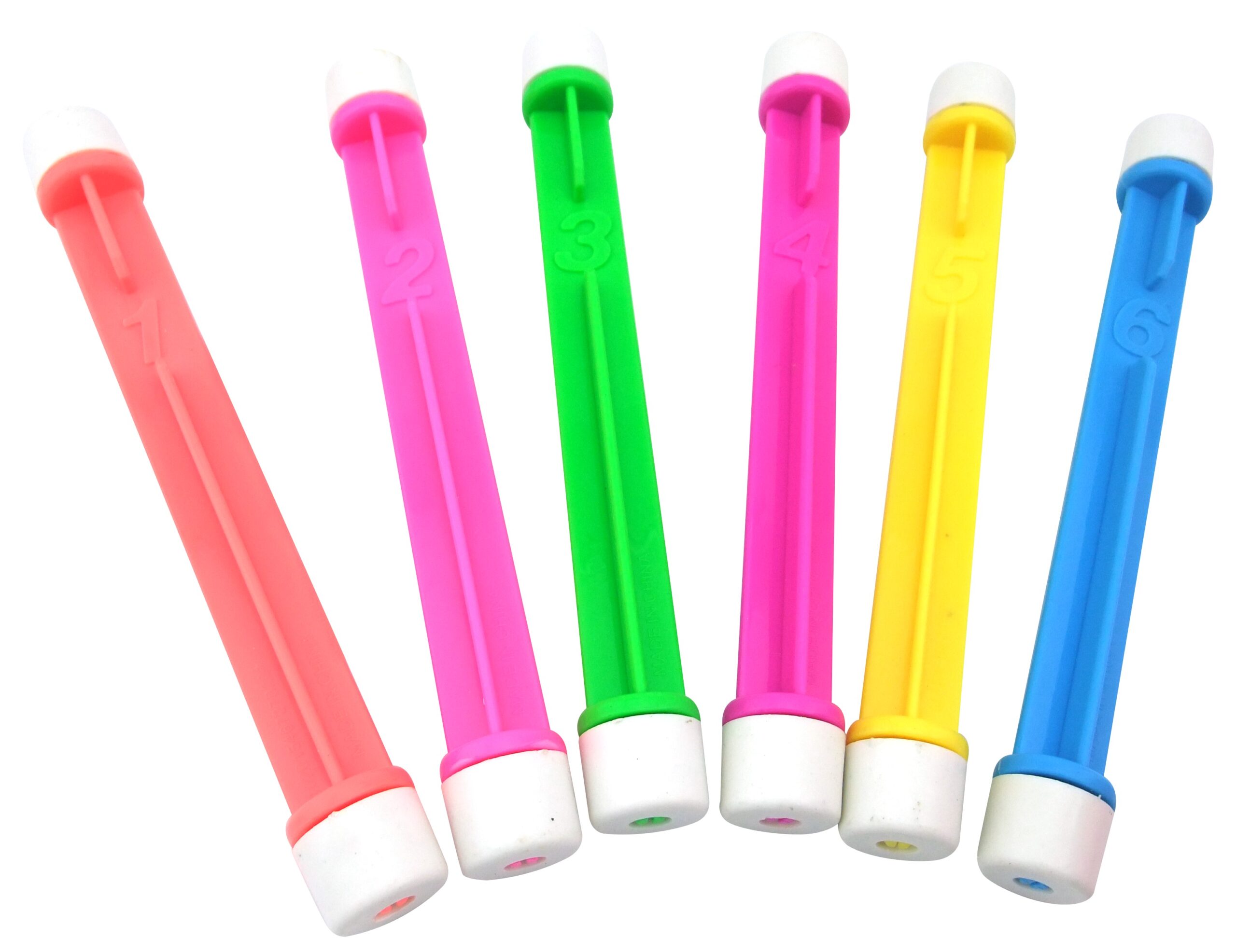 369348 Duikstaafjes Set kunststof, 6 op kaart - Afbeelding 1