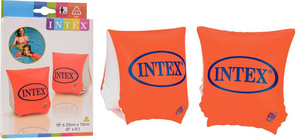 508322 Zwemvleugels oranje 23x15 cm 3-6 jaar - Afbeelding 1