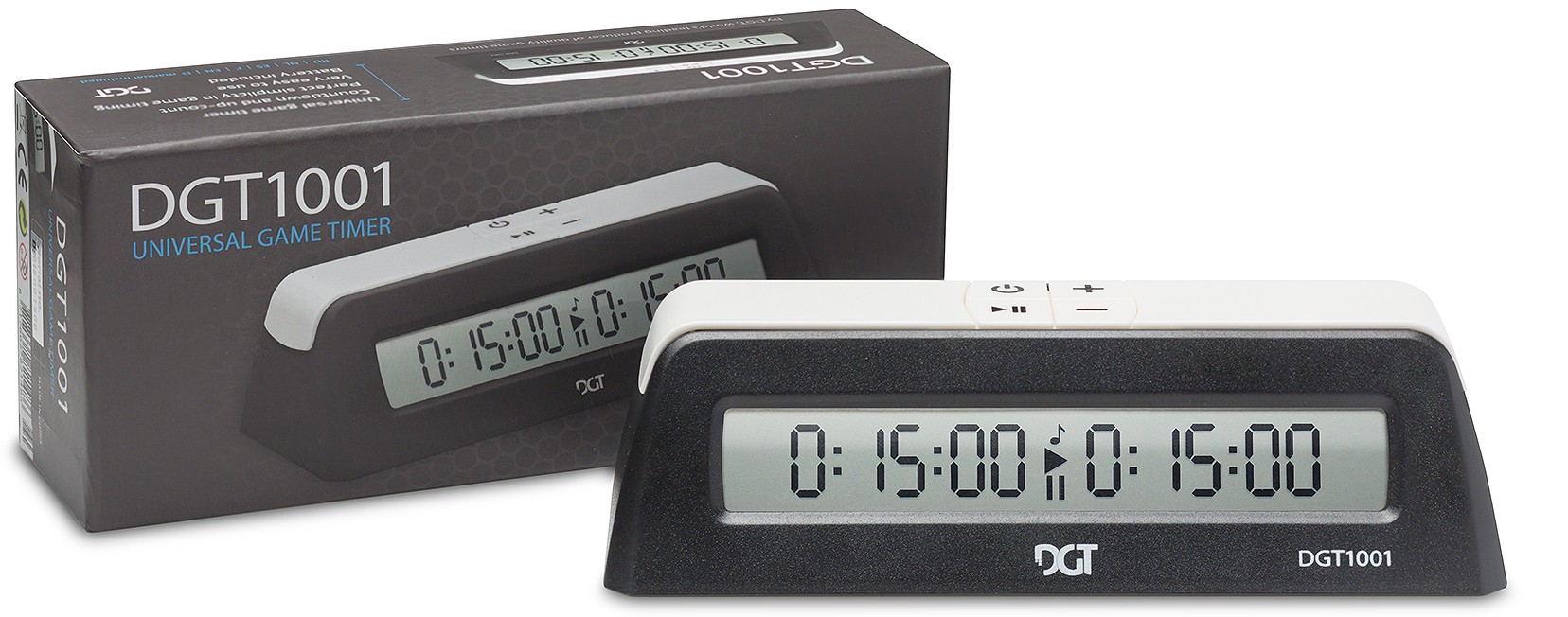685101 Schaakklok DGT 1001 Digitaal Zwart - Afbeelding 1