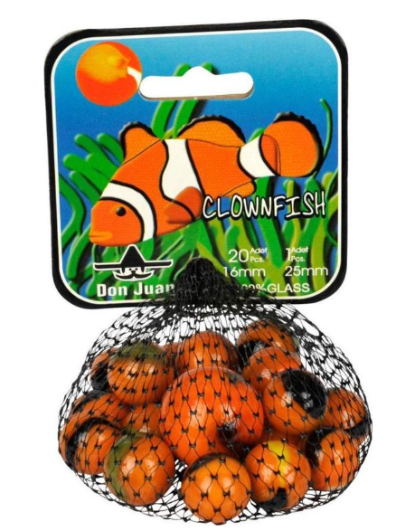 102014 20+1 Clownfish knikkers 4035 - Afbeelding 1